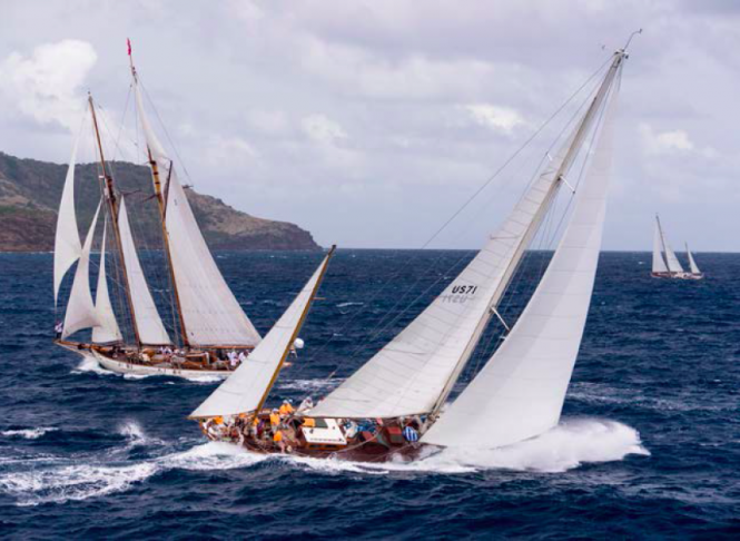YACHTS AT THE ANTIGUA CLASSIC YACHT REGATTA