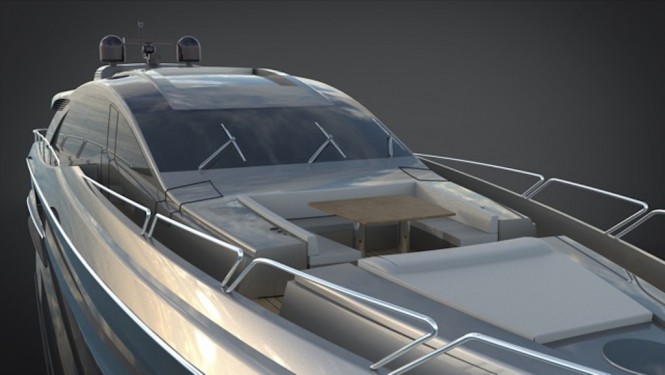 Exterior detail of GLADIATOR 90