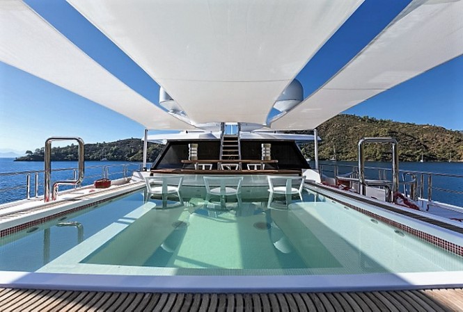 Luxury yacht AXIOMA - Bridge deck bar