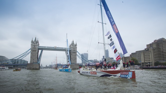 The GREAT BRITAIN crew return to London