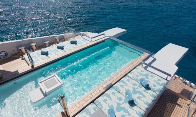 Yacht ESTER III - Swimming Pool - Photo by Guillaume Plisson