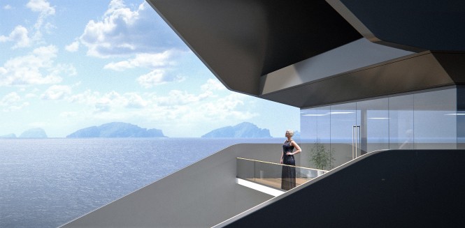 Hareide 108 m hybrid Mega Yacht Concept 3