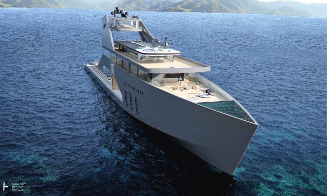 Hareide 108 m hybrid Mega Yacht Concept 6