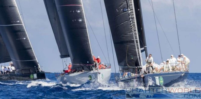 Jethou, Momo, Bella Mente - Maxi 72, Maxi Yacht Rolex Cup & Rolex Maxi 72 World Championship 2016. Photo Rolex/Carlo Borlenghi
