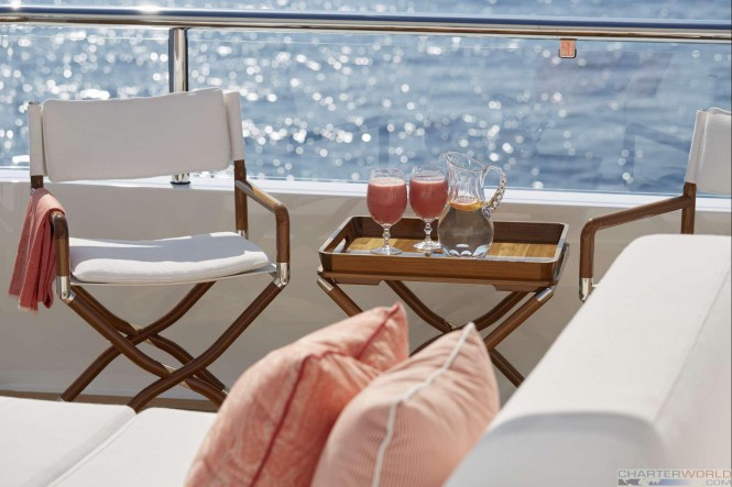 Yacht JOY Exterior Seating - Copyright Feadship