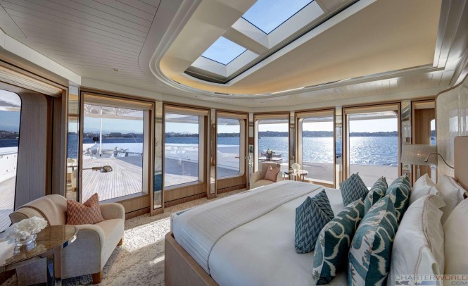 Yacht JOY Master Cabin - Copyright Feadship