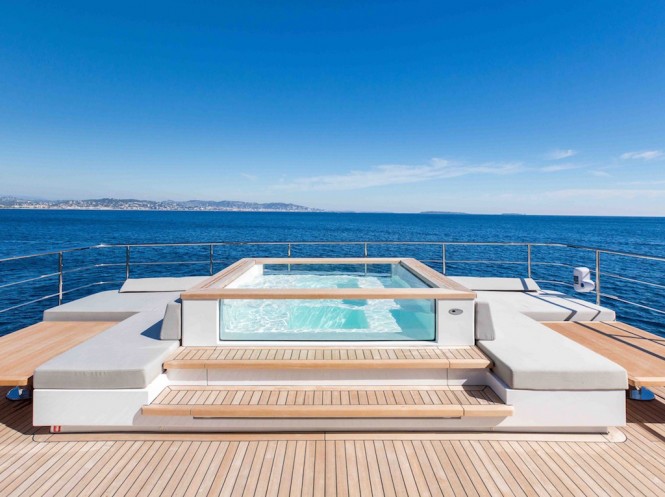 S/Y Narvalo. Sundeck with Jacuzzi