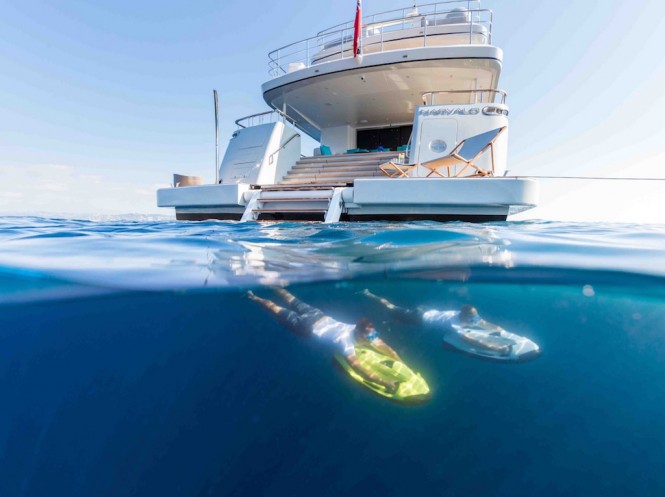 S/Y Narvalo. Water toys