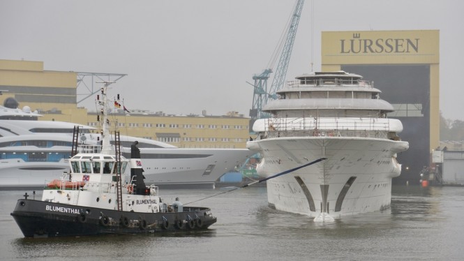 130m+ mega yacht by Lurssen