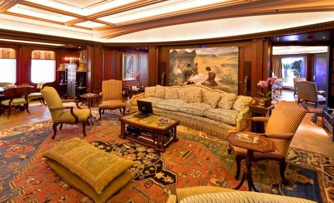 Superyacht Samar. Main Salon 