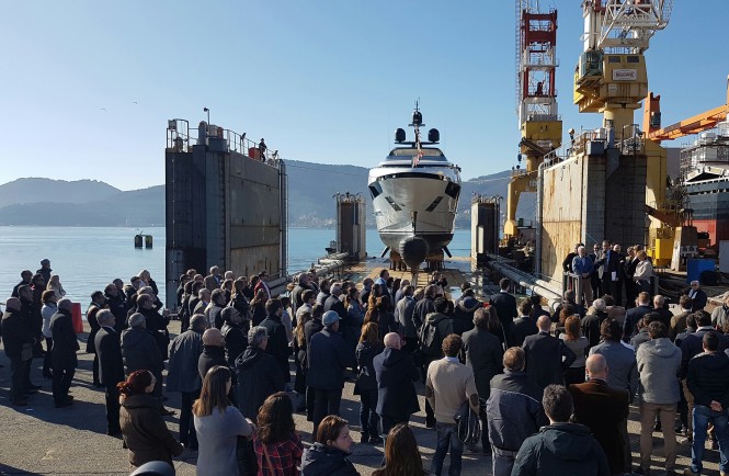 Sanlorenzo 52Steel SEVEN SINS launch