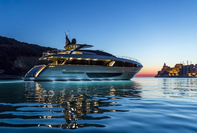 Riva 100' Corsaro - at the dawn