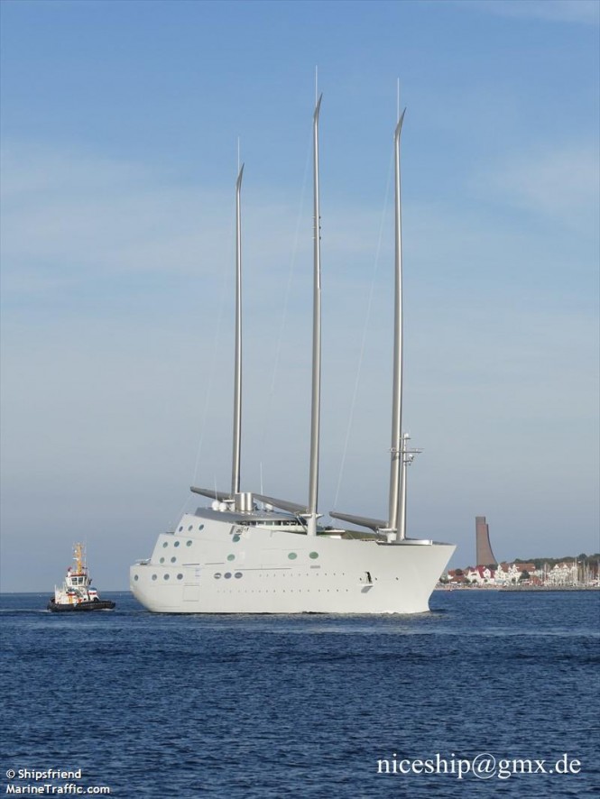 Sailing Yacht A. Photo by Shipsfriend