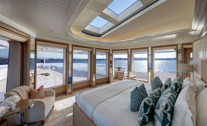 Yacht JOY Master Cabin - Copyright Feadship