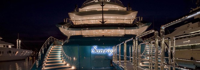 Oceanco 85.5m superyacht Sundays. Aft view. 