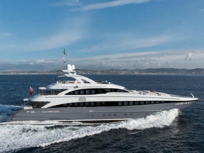44m Heesen yacht G3 available for charter in the Med