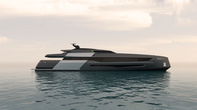 55-metre motor yacht CINQUANTACINQUE side view