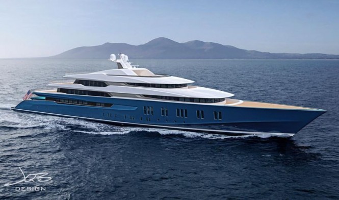 90m hybrid superyacht concept by Jonathan Quinn Barnett