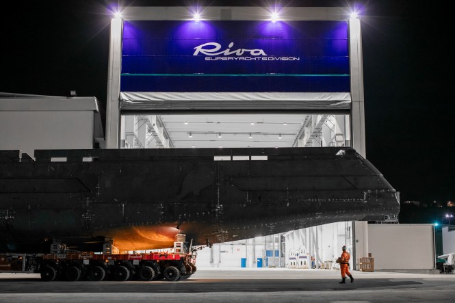 Riva 50m superyacht under construction