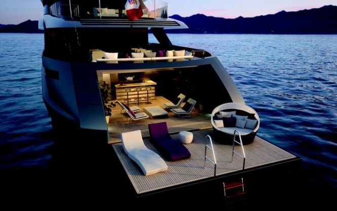 Motor yacht SARASTAR - Beach club