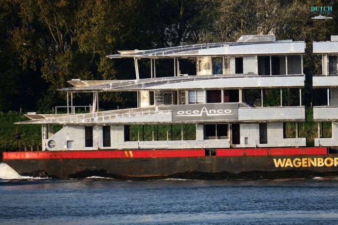 Oceanco Hull Y716 Project Yasmin - superstructure. Photo credit ©Dutch Yachting