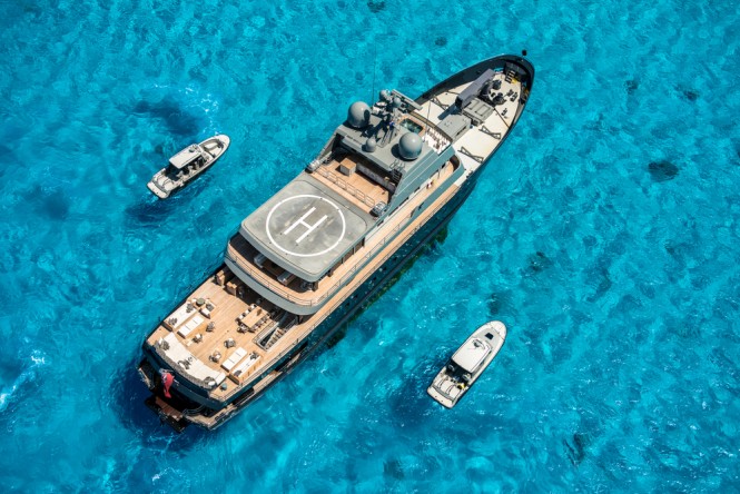 Superyacht PLAN B - Aerial view
