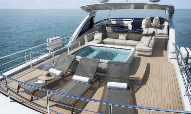 Flybridge aboard luxury yacht KOHUBA