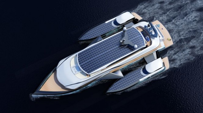 Baikal Trimaran 36 SMT - rendering - top view
