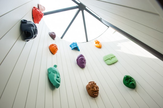 MENORCA stunning collection of African masks on the stairwell - Photo credit Mare e Terra
