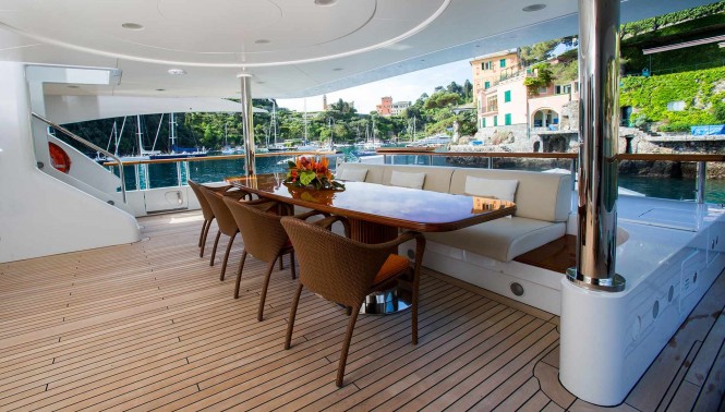 Motor yacht DIANE - Aft deck