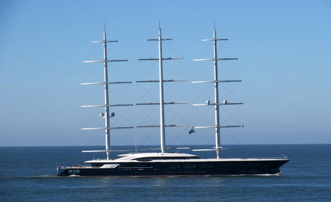 Sailing Yacht Black Pearl on sea trials. Photo credit Dutch Yachting