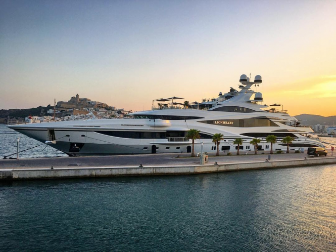 Superyacht Lionheart in Marina Ibiza. Photo credit marko.dudukovic