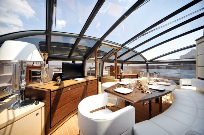 Luxury yacht ASTRO - Formal dining area