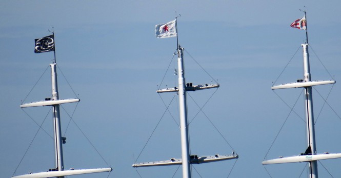 Masts of Black Pearl. Photo Credit Dutch Yachting
