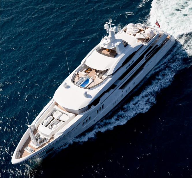 Superyacht IRIMARI from Sunrise Yachts - Aerial view