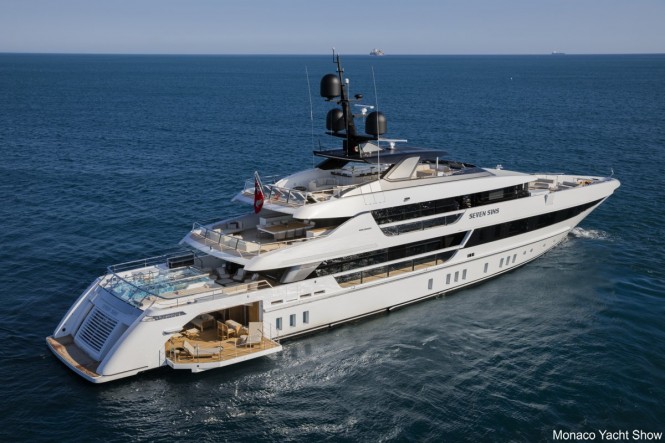 Superyacht SEVEN SINS - Built by Sanlorenzo. Photo credit - Guillaume Plisson