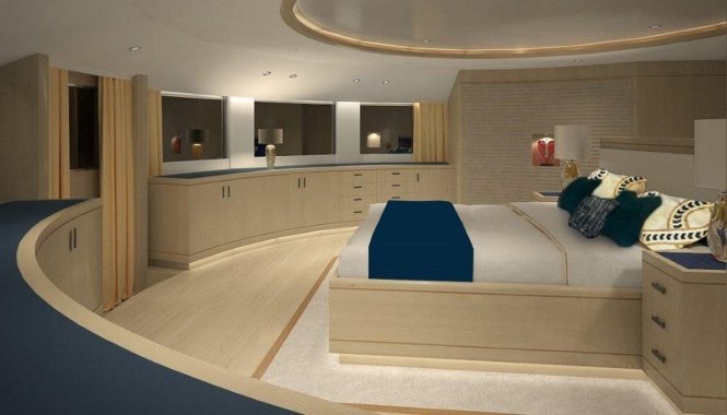 Luxury yacht BLUE VISION - Master suite