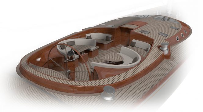 SPIRIT 111 - Cockpit converts into sunbeds. Image credit - Spirit Yachts