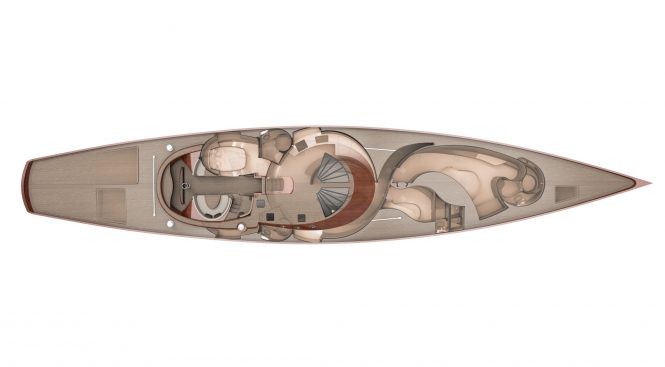 SPIRIT 111 - Deck layout. Image credit Spirit Yachts