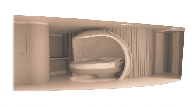 SPIRIT 111 - Owner's cabin. Image credit Spirit Yachts