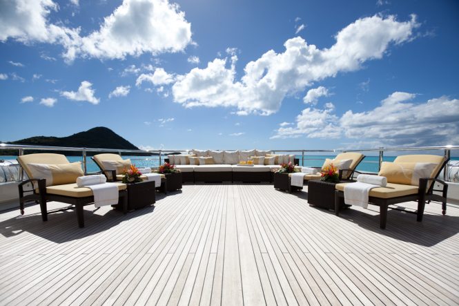 Superyacht RoMa - Sundeck aft