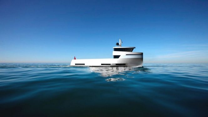 The NAUCRATES 85 support vessel designed by Green Yachts