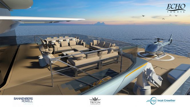 Upper aft deck for PROJECT ECHO concept