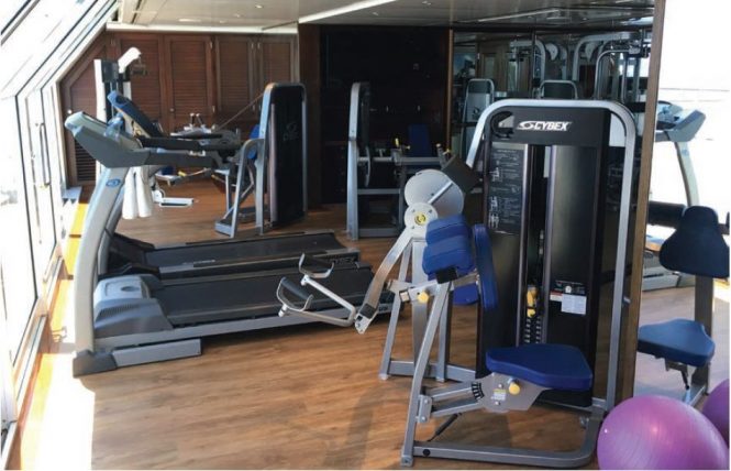 Fully equipped gymnasium