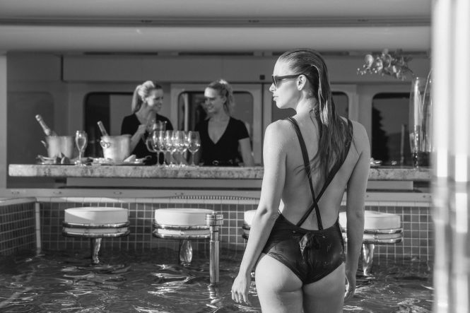 Pool deck aboard TITANIA