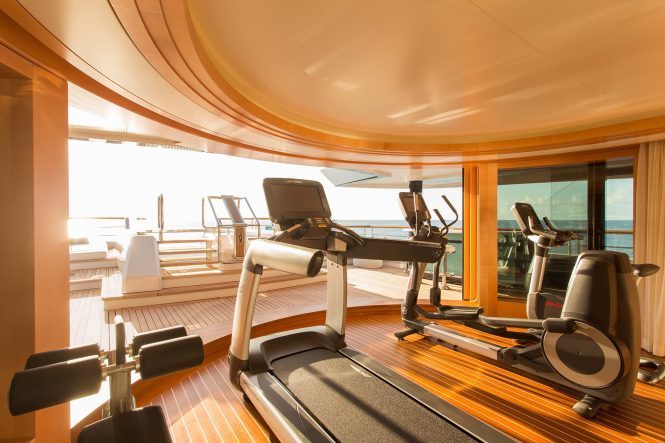 another great gym with a view and access to the pool