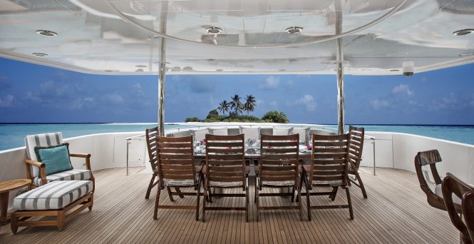 Fantastic views from the aft deck