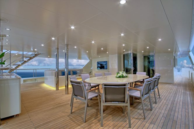 alfresco dining area