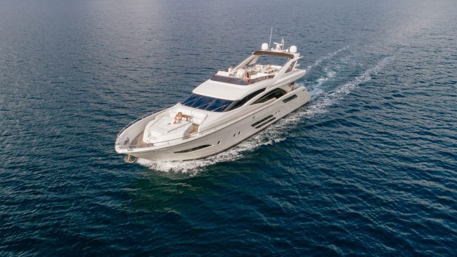 aerial view of SAINT ANNA 1 cruising