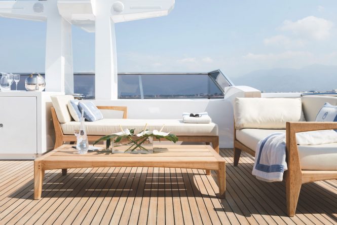 Beautiful sun deck aboard Mr. OH